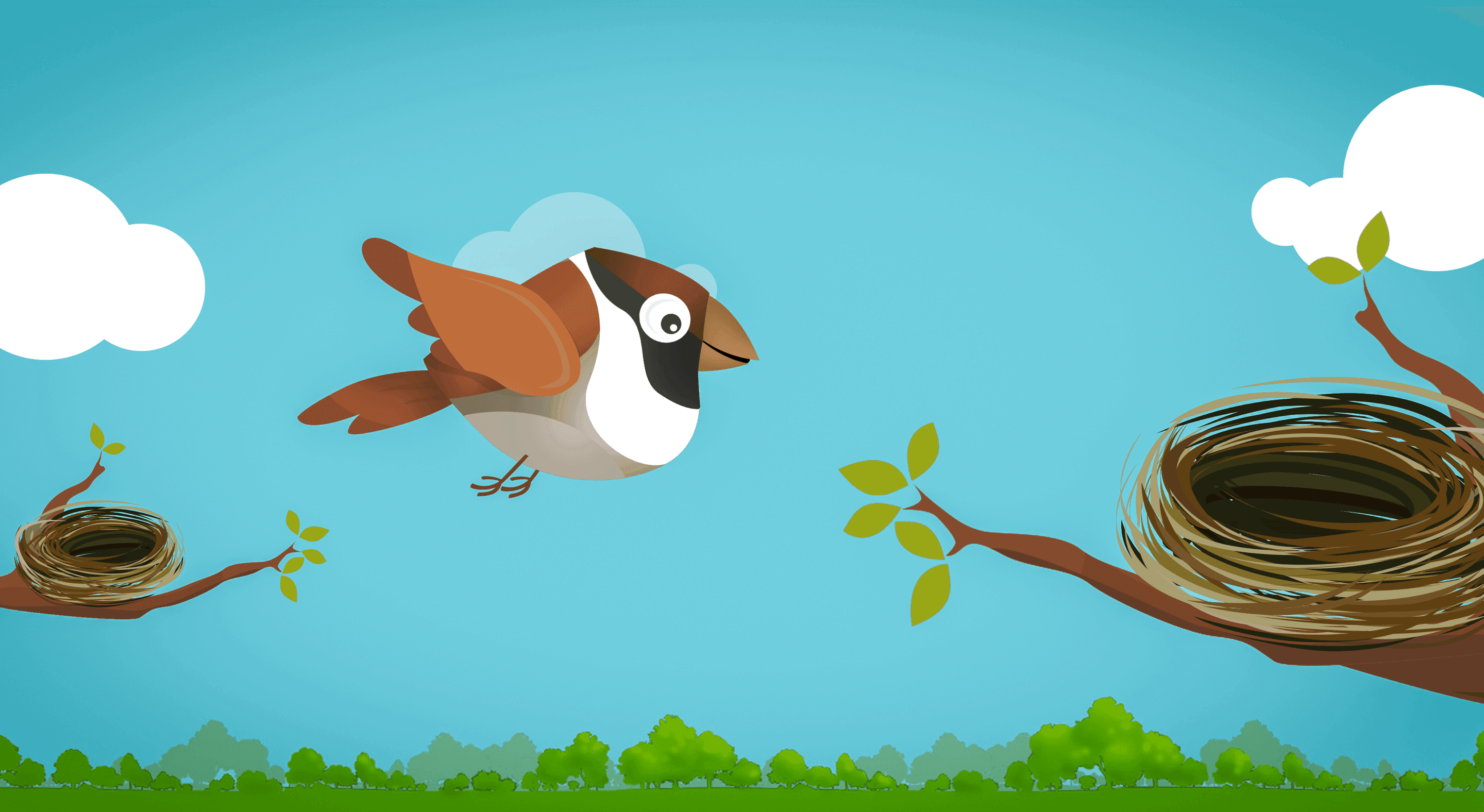 Sparrow Found a Bigger, Better Nest! Sparrow Found a Bigger, Better Nest!